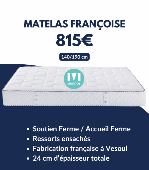 Matelas Françoise 140x190 cm