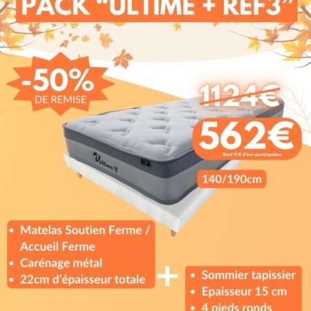 Pack "Ultime + Ref 3 " en 140 x 190 cm