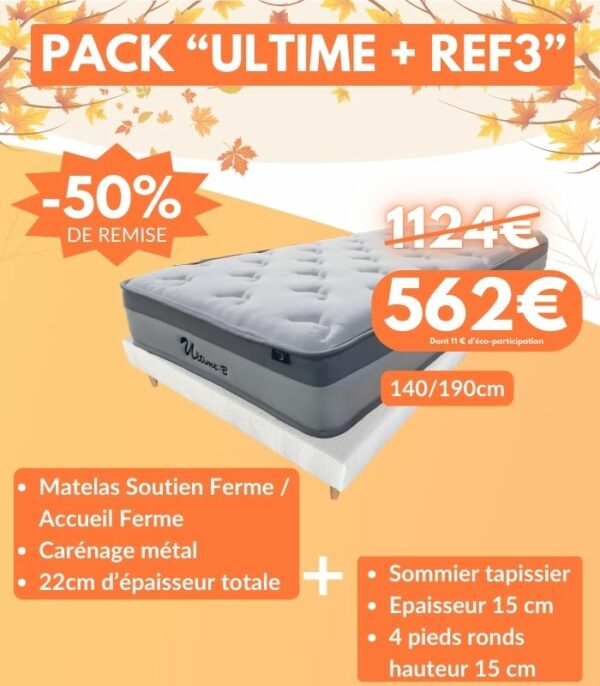 Pack "Ultime + Ref 3 " en 140 x 190 cm
